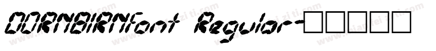 DORNBIRNfont Regular字体转换